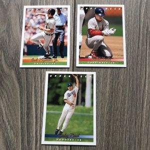💕3 1993 upper deck MLB cards